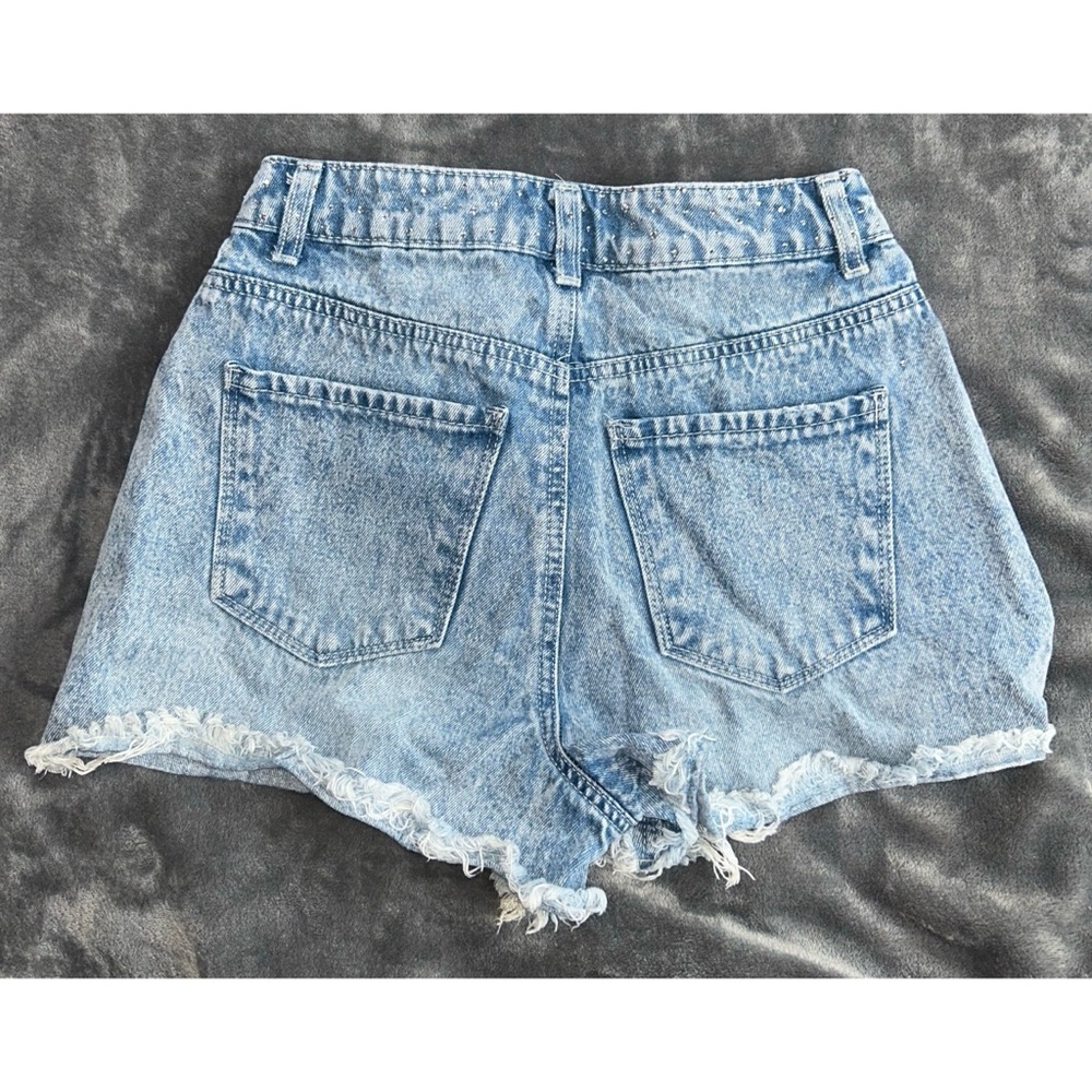 🩵 Ban jara Rhinestone Denim Shorts - Picture 5 of 7